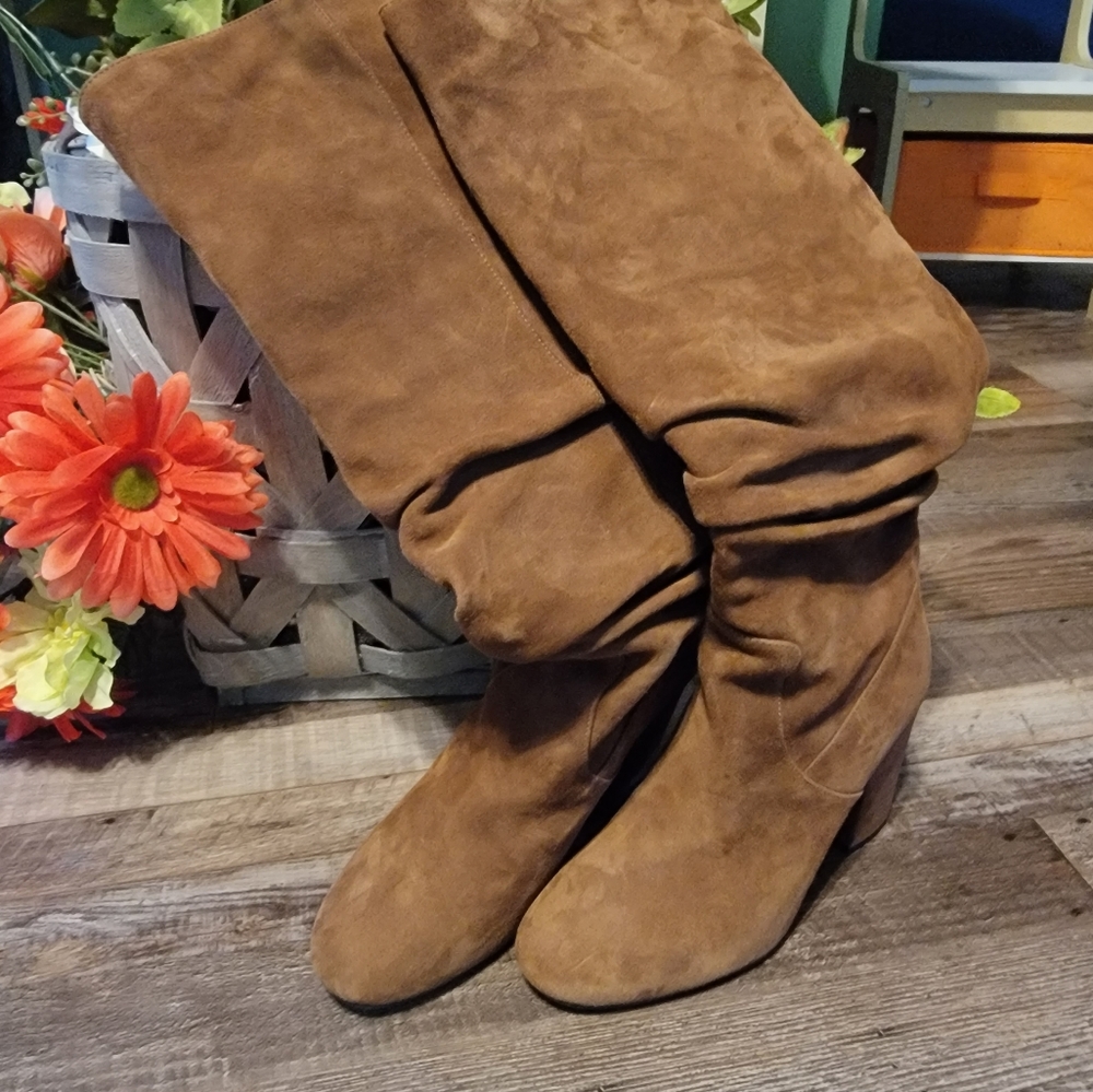 Coach Suade Heeled Boots